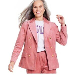 Rowing Blazers X Target Corduroy Double Breasted Blazer Pink‎ XS